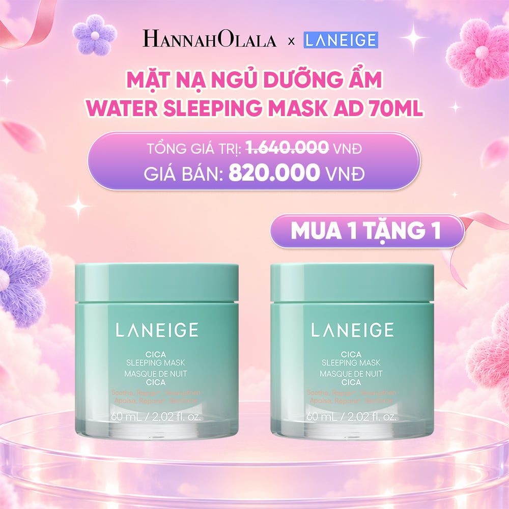  DEAL 2: [MUA 1 TẶNG 1] MẶT NẠ NGỦ PHỤC HỒI VÀ NUÔI DƯỠNG DA LANEIGE CICA SLEEPING MASK 60ML 