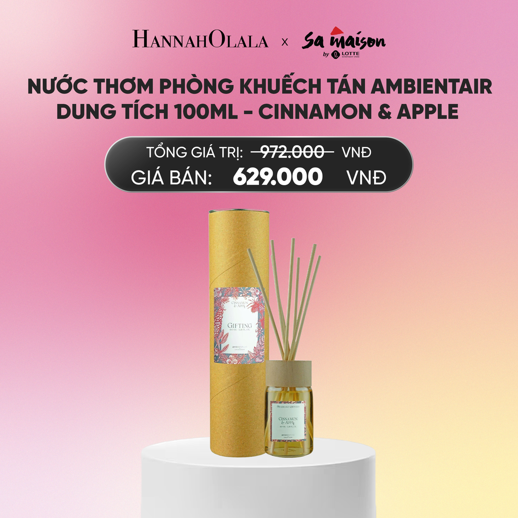  FLASH DEAL 4: NƯỚC THƠM PHÒNG KHUẾCH TÁN AMBIENTAIR, DUNG TÍCH 100ML_A629 