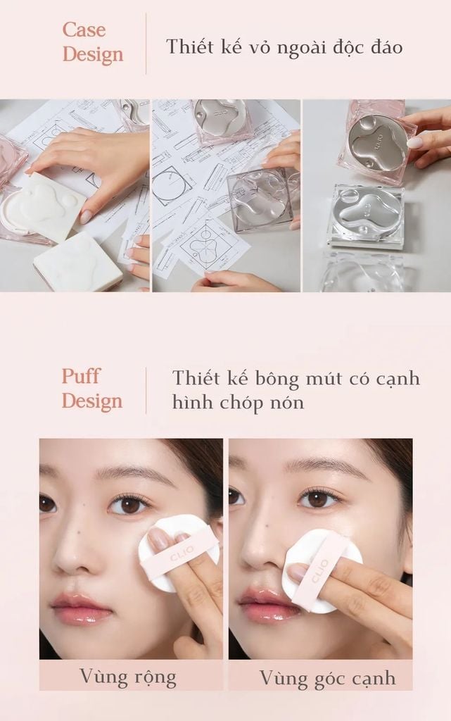  DEAL: 10 COMBO PHẤN NƯỚC CLIO HIỆU ỨNG CĂNG BÓNG KILL COVER HIGH GLOW CUSHION (14GX2) (TẶNG KÈM LÕI) 