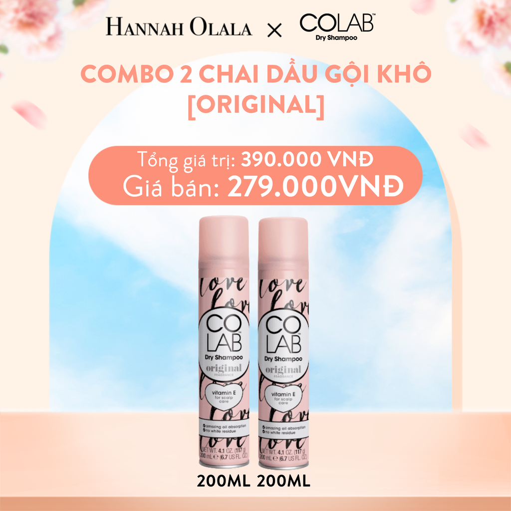  A201_DEAL 6A: COMBO 2 CHAI DẦU GỘI KHÔ 200ML [ORIGINAL] 