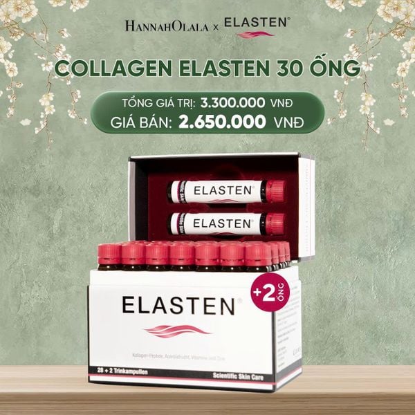  DEAL 1: [FLASH DEAL] 1 HỘP 30 ỐNG COLLAGEN ELASTEN HỘP 30 ỐNG X 25ML 