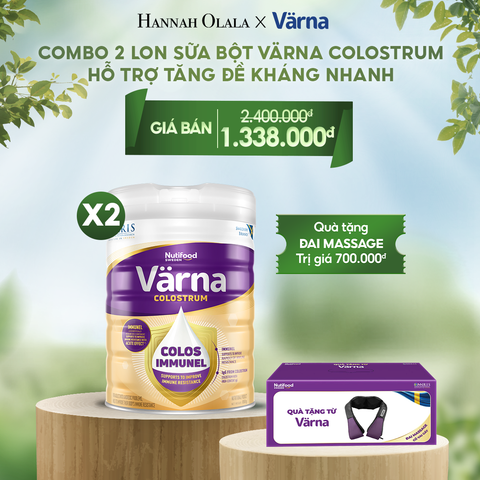  T37_DEAL 8: COMBO 2 LON SỮA BỘT VARNA COLOSTRUM LON 850G - HỖ TRỢ TĂNG ĐỀ KHÁNG 