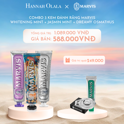  C220_DEAL 9: COMBO 3 KEM ĐÁNH RĂNG MARVIS 
