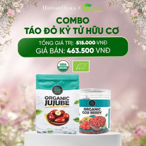  E571_DEAL 24: COMBO TÁO ĐỎ KỶ TỬ HỮU CƠ 