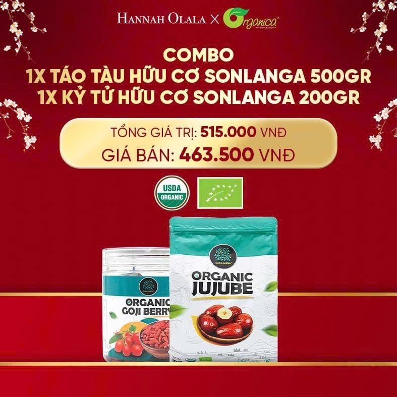  A443_DEAL 25: COMBO TÁO ĐỎ KỶ TỬ HỮU CƠ 