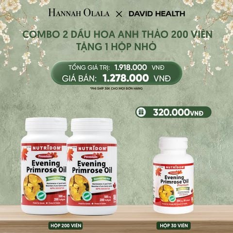  DEAL 11:[FLASH DEAL] MUA 2 HỘP DẦU HOA ANH THẢO CHIỀU (200 VIÊN) 