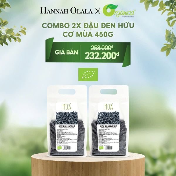  E32: DEAL 10: COMBO 2 X ĐẬU ĐEN HỮU CƠ MÙA 450G 