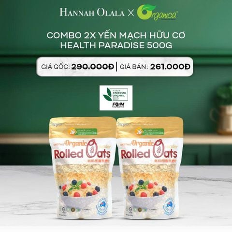  DEAL 11: COMBO 2 X YẾN MẠCH HỮU CƠ HEALTH PARADISE 500G 