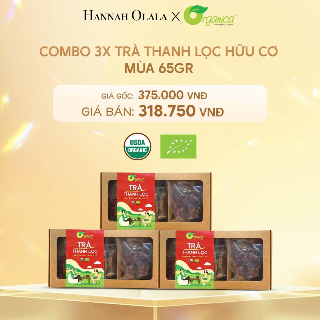  C852_DEAL 17: COMBO 3X TRÀ THANH LỌC HỮU CƠ MÙA 65GR 