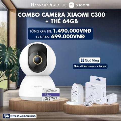  M171_DEAL 1: COMBO CAMERA XIAOMI C300 + THẺ 64GB 