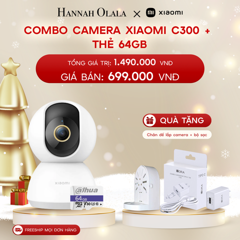  A546_DEAL 1: COMBO CAMERA XIAOMI C300 + THẺ 64GB: COMBO CAMERA XIAOMI C300 + THẺ 64GB 