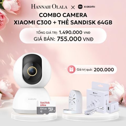 E114: DEAL 1: COMBO CAMERA XIAOMI C300 + THẺ SANDISK 64GB 