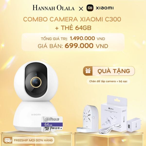  C5_DEAL 1: COMBO CAMERA XIAOMI C300 + THẺ 64GB 