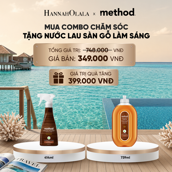  [MUA 1 TẶNG 1] COMBO CHĂM SÓC GỖ - NƯỚC XỊT ĐÁNH BÓNG VÀ LÀM SÁNG GỖ CHUYÊN DỤNG 414ML TẶNG NƯỚC LAU SÀN GỖ LÀM SÁNG 739ML - HƯƠNG HẠNH NHÂN_ D127 