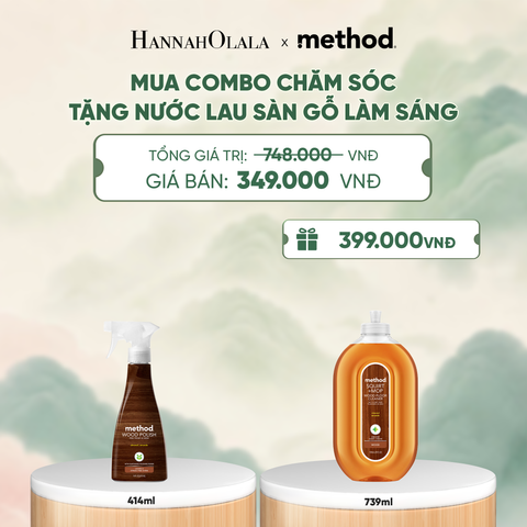  [MUA 1 TẶNG 1] COMBO CHĂM SÓC GỖ - NƯỚC XỊT ĐÁNH BÓNG VÀ LÀM SÁNG GỖ CHUYÊN DỤNG 414ML TẶNG NƯỚC LAU SÀN GỖ LÀM SÁNG 739ML - HƯƠNG HẠNH NHÂN - A436 