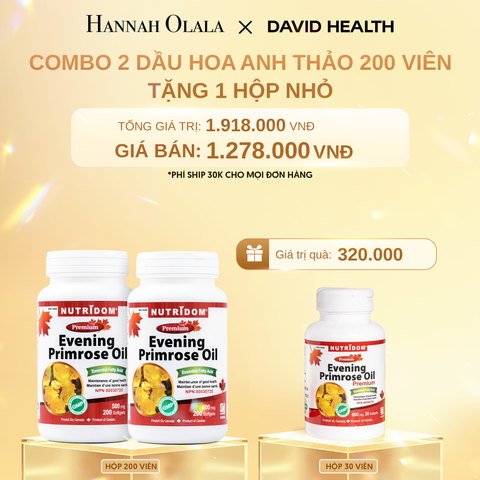  DEAL 1[FLASH DEAL] : MUA 2 HỘP DẦU HOA ANH THẢO CHIỀU (200 VIÊN) 