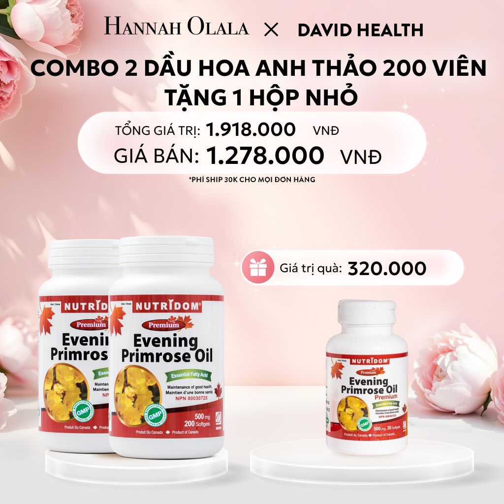  E850: DEAL 5 [FLASH DEAL]: MUA 2 HỘP DẦU HOA ANH THẢO CHIỀU (200 VIÊN) 