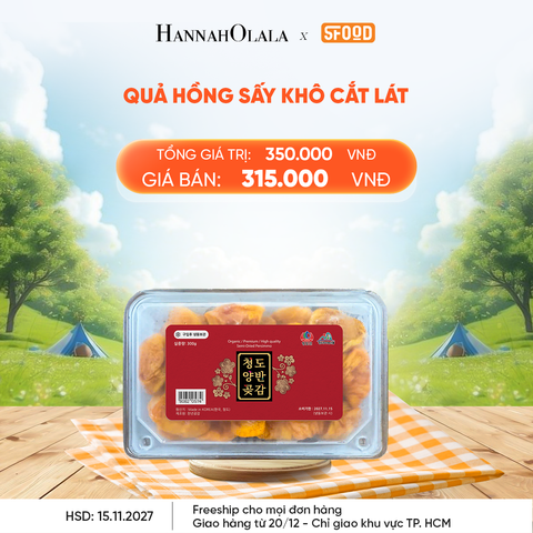  DEAL 18: QUẢ HỒNG SẤY KHÔ CẮT LÁT [GIAO HÀNG TỪ 20/12 - CHỈ GIAO KHU VỰC TP.HCM] 