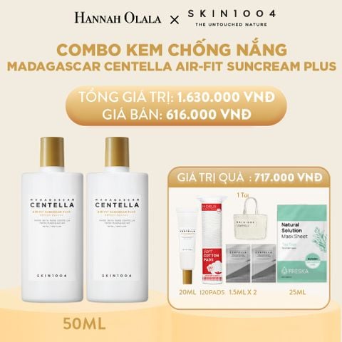  M65_DEAL 5: COMBO 02 KEM CHỐNG NẮNG MADAGASCAR CENTELLA AIR-FIT SUNCREAM PLUS 50ML (IP04) 