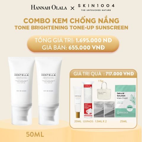  M66_DEAL 6: COMBO 02 KEM CHỐNG NẮNG MADAGASCAR CENTELLA TONE BRIGHTENING TONE-UP SUNCREEN SPF50+ PA++++ 50ML (IP04) 
