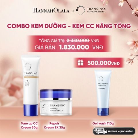  COMBO KEM DƯỠNG - KEM CC NÂNG TÔNG - A942 