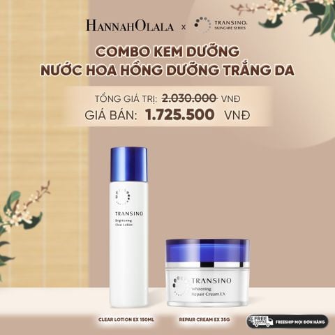  COMBO KEM DƯỠNG - NƯỚC HOA HỒNG DƯỠNG TRẮNG DA - A1229 
