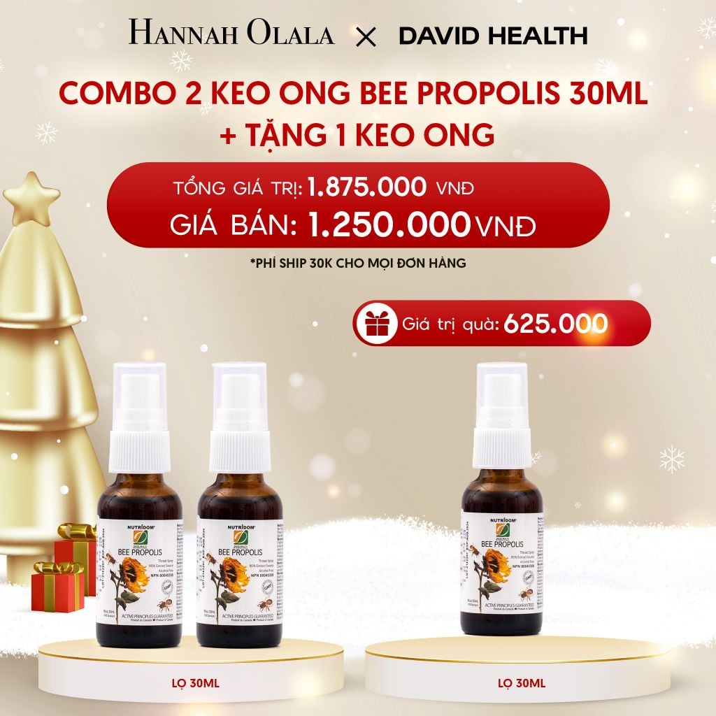  DEAL 1: COMBO 2 KEO ONG BEE PROPOLIS 30ML 