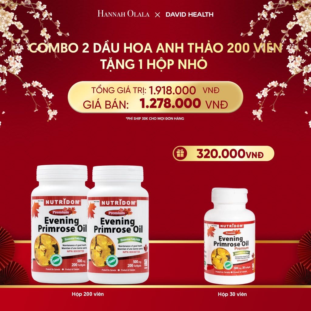  DEAL 4:[FLASH DEAL] MUA 2 HỘP DẦU HOA ANH THẢO CHIỀU (200 VIÊN) 