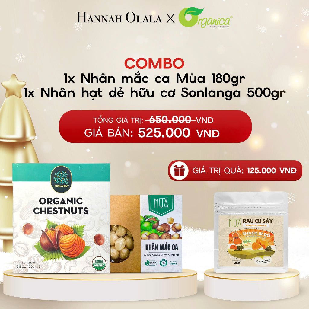  DEAL 5: COMBO 1 X NHÂN MẮC CA MÙA 180GR 1X NHÂN HẠT DẺ HỮU CƠ SONLANGA 500GR 