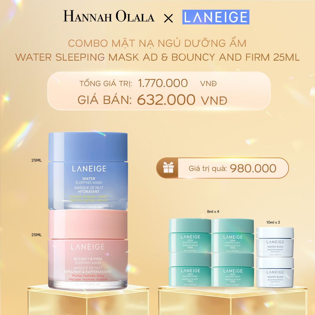  C716_DEAL 15: COMBO 2 MẶT NẠ NGỦ DƯỠNG ẨM LANEIGE WATER SLEEPING MASK AD 