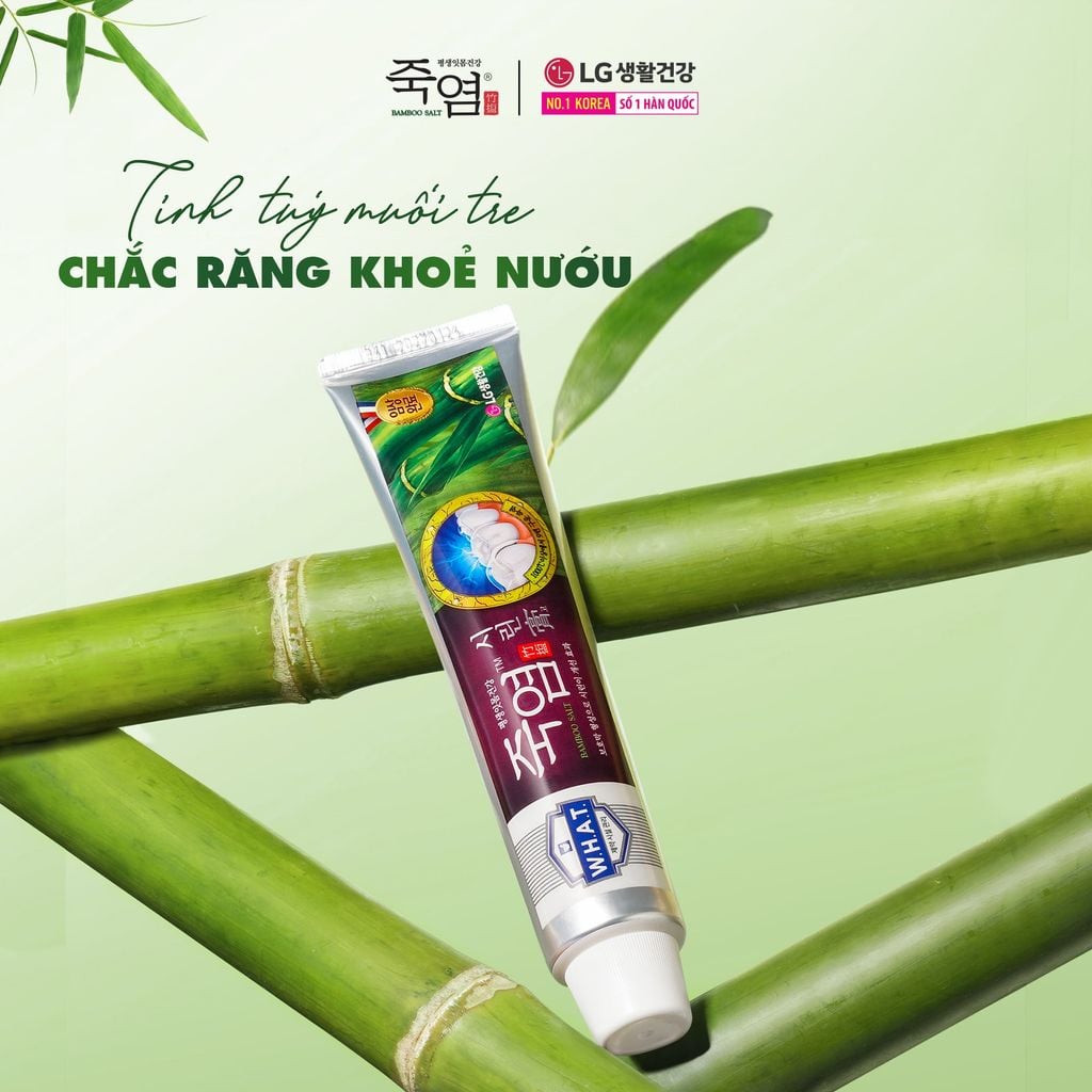  COMBO 04 KEM ĐÁNH RĂNG BAMBOO SALT MUỐI TRE CHĂM SÓC RĂNG Ê BUỐT 140G/TUÝP 
