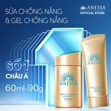  A1_ DEAL 1: COMBO SỮA CHỐNG NẮNG & GEL CHỐNG NẮNG BẢO VỆ HOÀN HẢO CHO MẶT - TOÀN THÂN ANESSA GOLD MILK 60ML + GOLD GEL 90G 