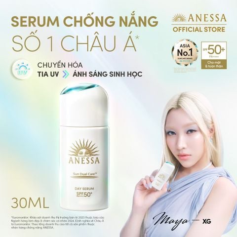  A13_DEAL 20: SERUM CHỐNG NẮNG DƯỠNG DA NÂNG TÔNG NGĂN NGỪA LÃO HÓA ANESSA DAY SERUM SPF50+ PA++++ 30ML 