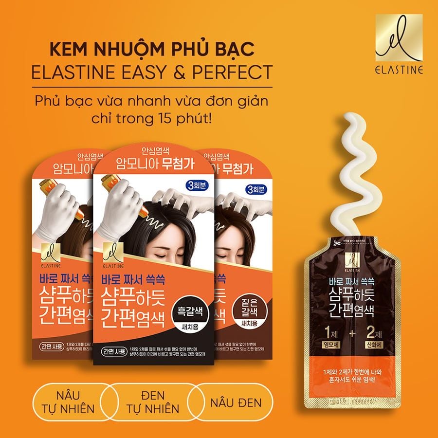  COBMO 02 KEM NHUỘM PHỦ BẠC ELASTINE EASY & PERFECT 60G 