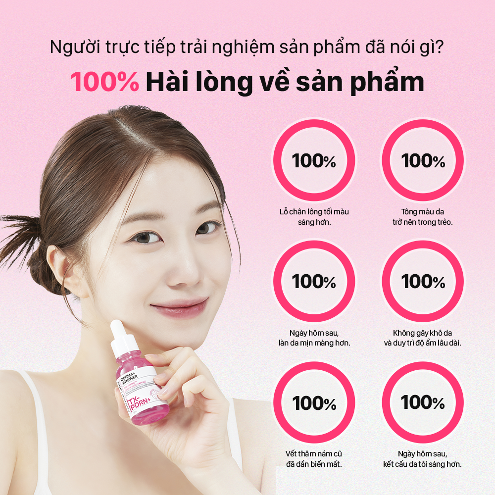  DEAL 55: MỚI RA MẮT - TINH CHẤT VI KIM DƯỠNG SÁNG HỒNG DA CNP DERMA ANSWER PINK TONING AMPOULE 30ML 