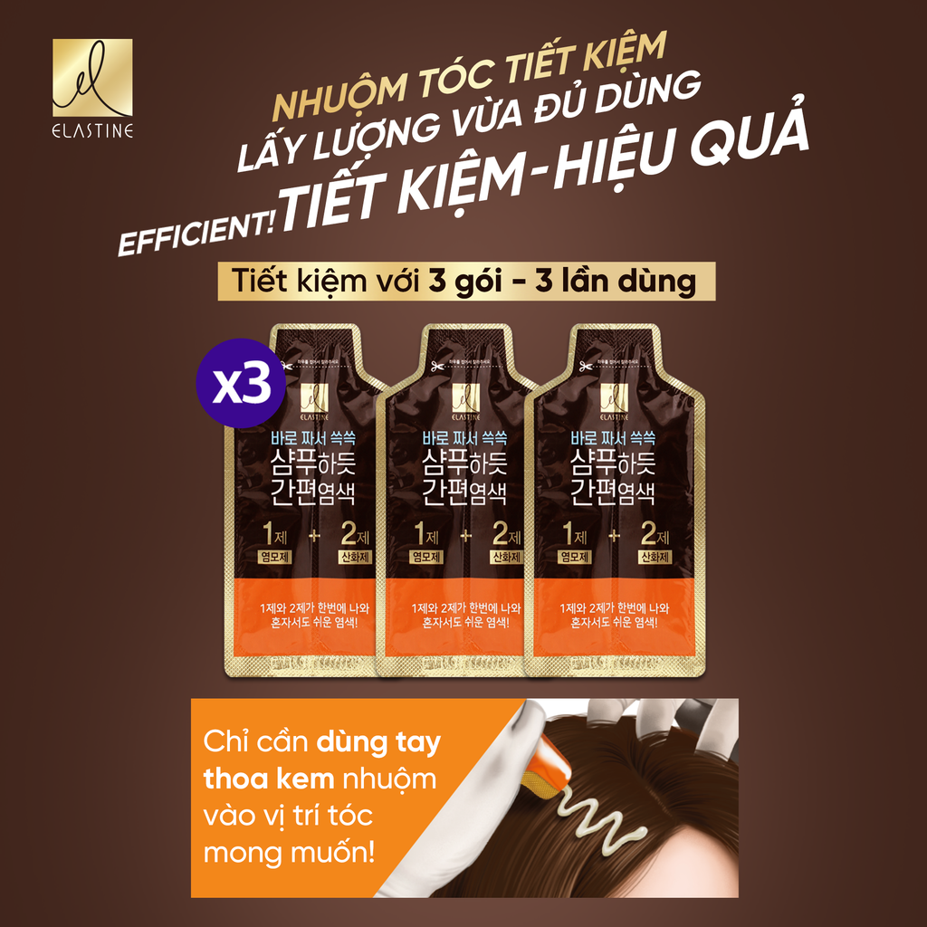  COBMO 02 KEM NHUỘM PHỦ BẠC ELASTINE EASY & PERFECT 60G 