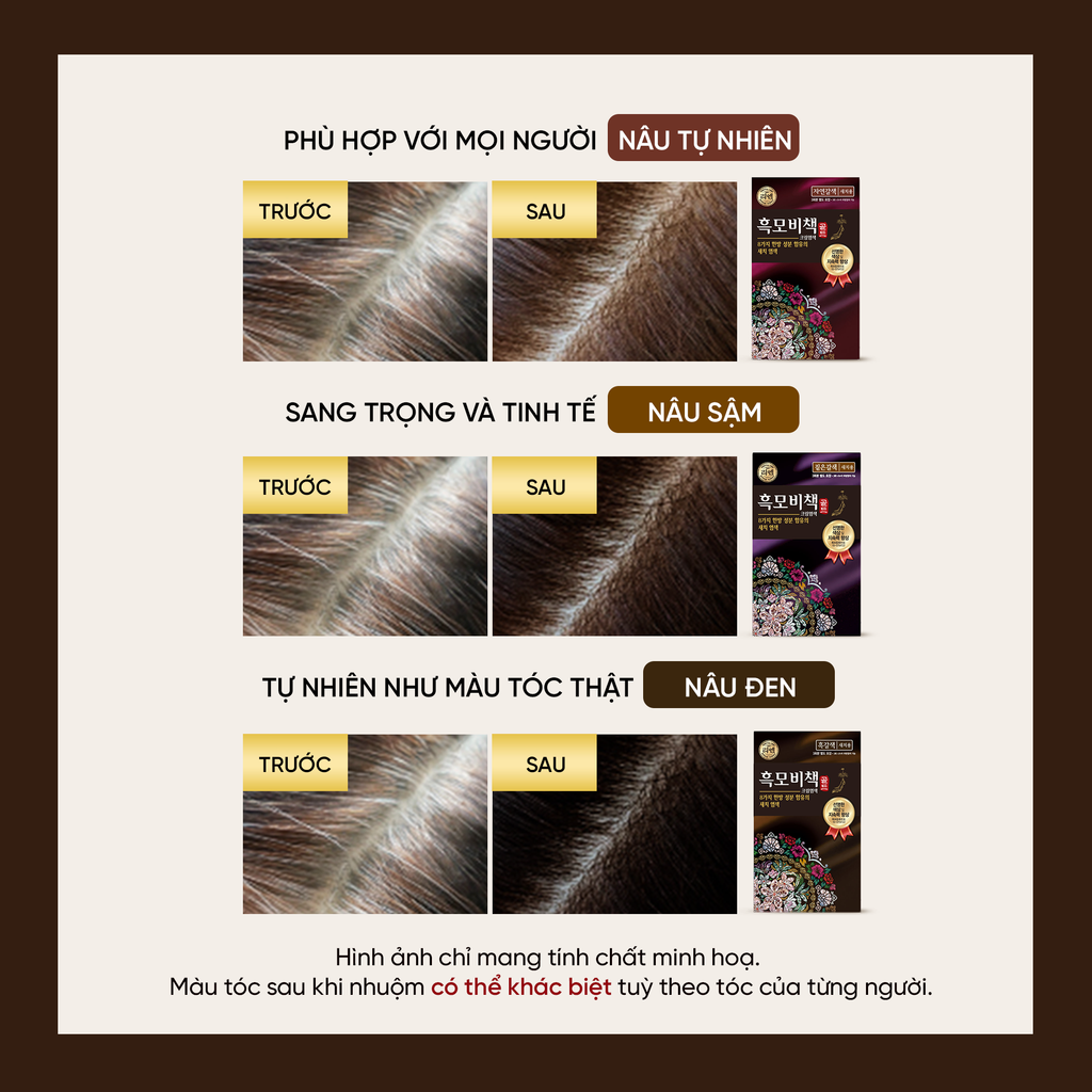  KEM NHUỘM TÓC PHỦ BẠC CAO CẤP REEN HEUKMOBICHEAK ORIENTAL 90GR 