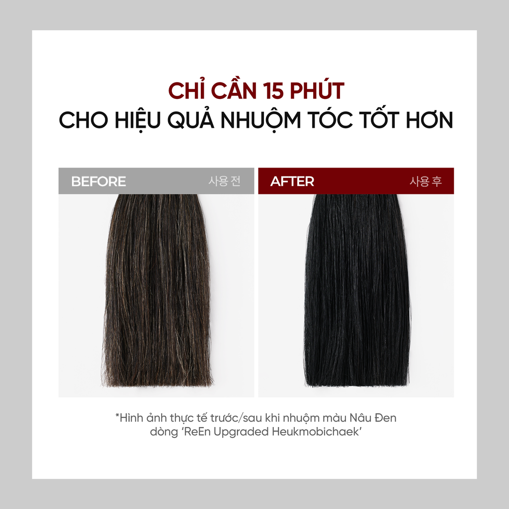  COMBO 2 KEM NHUỘM TÓC PHỦ BẠC THẢO MỘC REEN HEAUKMOBICHEAK CREAM 120G 