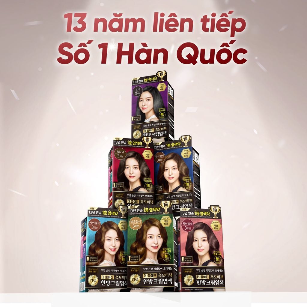  COMBO 2 KEM NHUỘM TÓC PHỦ BẠC THẢO MỘC REEN HEAUKMOBICHEAK CREAM 120G 