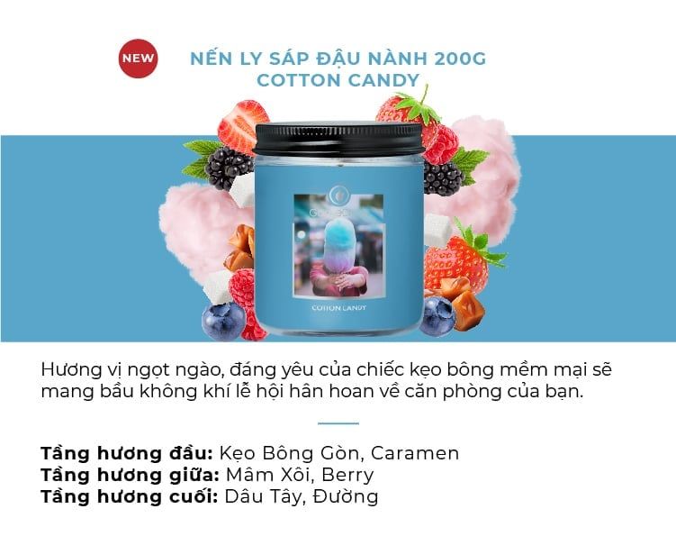  A948_DEAL 3: [MUA 1 TẶNG 1 ]MUA NẾN GOOSE CREEK SÁP ĐẬU NÀNH 200G  (CHỌN THÊM MÙI NOTE TRONG GHI CHÚ) 