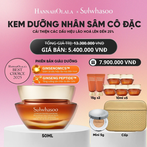  [PHIÊN BẢN GIÀU DƯỠNG] KEM DƯỠNG NHÂN SÂM CÔ ĐẶC CONCENTRATED GINSENG REJUVENATING CREAM RICH 50ML_A451 
