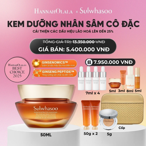  [ PHIÊN BẢN THƯỜNG ] KEM DƯỠNG NHÂN SÂM CÔ ĐẶC CONCENTRATED GINSENG REJUVENATING CREAM 50ML_ A07 
