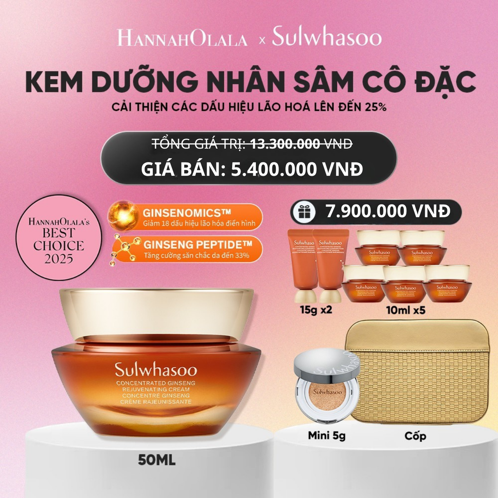  KEM DƯỠNG NHÂN SÂM CÔ ĐẶC CONCENTRATED GINSENG REJUVENATING CREAM 50ML_A454 