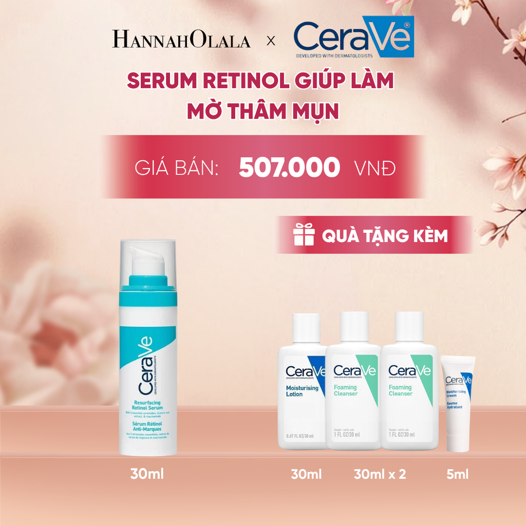  SERUM GIÚP LÀM MỜ THÂM MỤN CERAVE RESURFACING RETINOL SERUM 30ML - A2245 