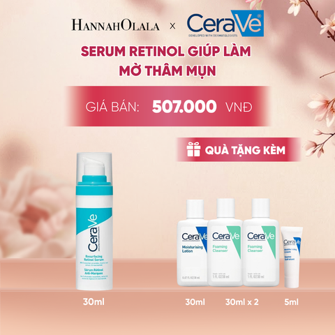  SERUM GIÚP LÀM MỜ THÂM MỤN CERAVE RESURFACING RETINOL SERUM 30ML - A2245 