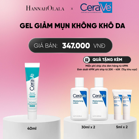  GEL GIẢM MỤN KHÔNG KHÔ DA CERAVE BLEMISH CONTROL GEL 40ML DEAL 6_ A1955 