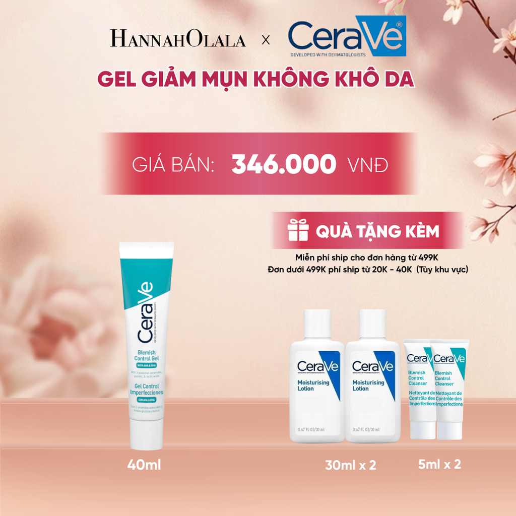  GEL GIẢM MỤN MỜ THÂM PHỤC HỒI LÀN DA CERAVE BLEMISH CONTROL GEL 40ML - A1871 