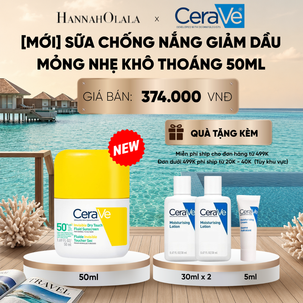  DEAL 8 SỮA CHỐNG NẮNG LÀM SẠCH VÀ CHỐNG NẮNG GIẢM DẦU MỎNG NHẸ KHÔ THOÁNG_ D356 