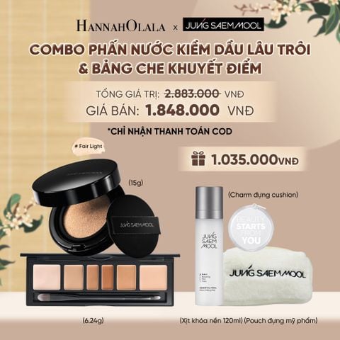  COMBO PHẤN NƯỚC KIỀM DẦU LÂU TRÔI X BẢNG CHE KHUYẾT ĐIỂM - A1553 