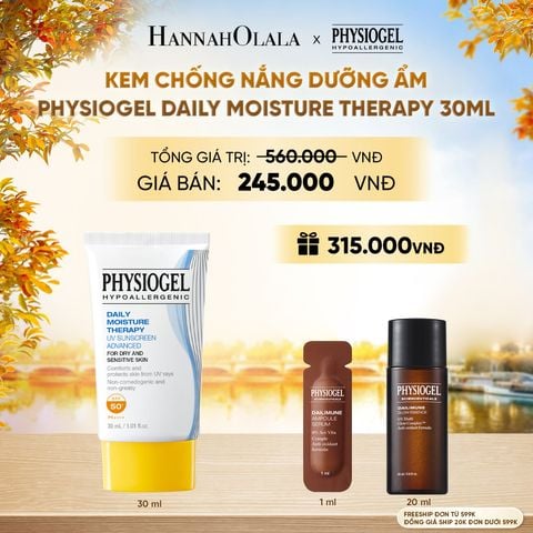  KEM CHỐNG NẮNG DƯỠNG ẨM PHYSIOGEL DAILY MOISTURE THERAPY 30ML - E1239 